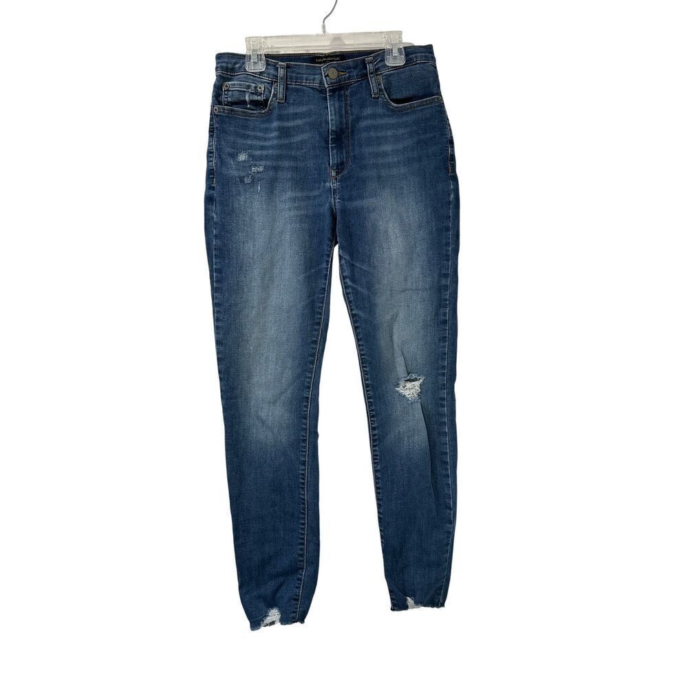 Banana Republic women’s high rise distressed skinny jeans size 27/4 #7-1909